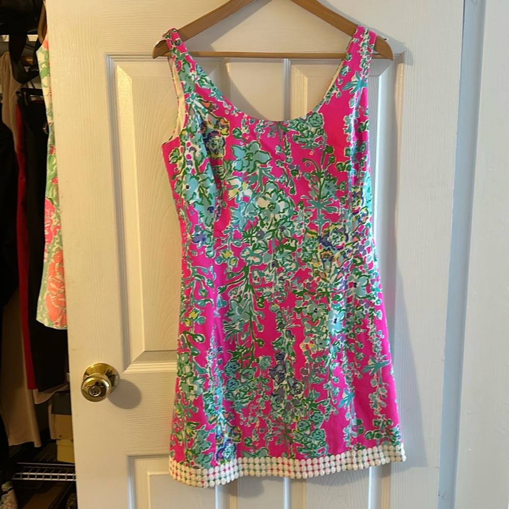 Lilly Pulitzer NWT sz 6 Eaton sheath dress, style #68422 pop pink-southern charm